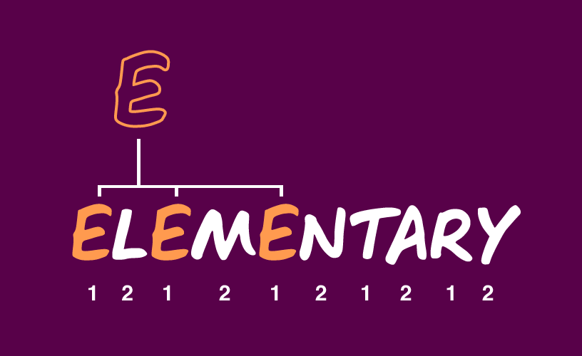Elementary is an awkward word for alternating character shape substitution